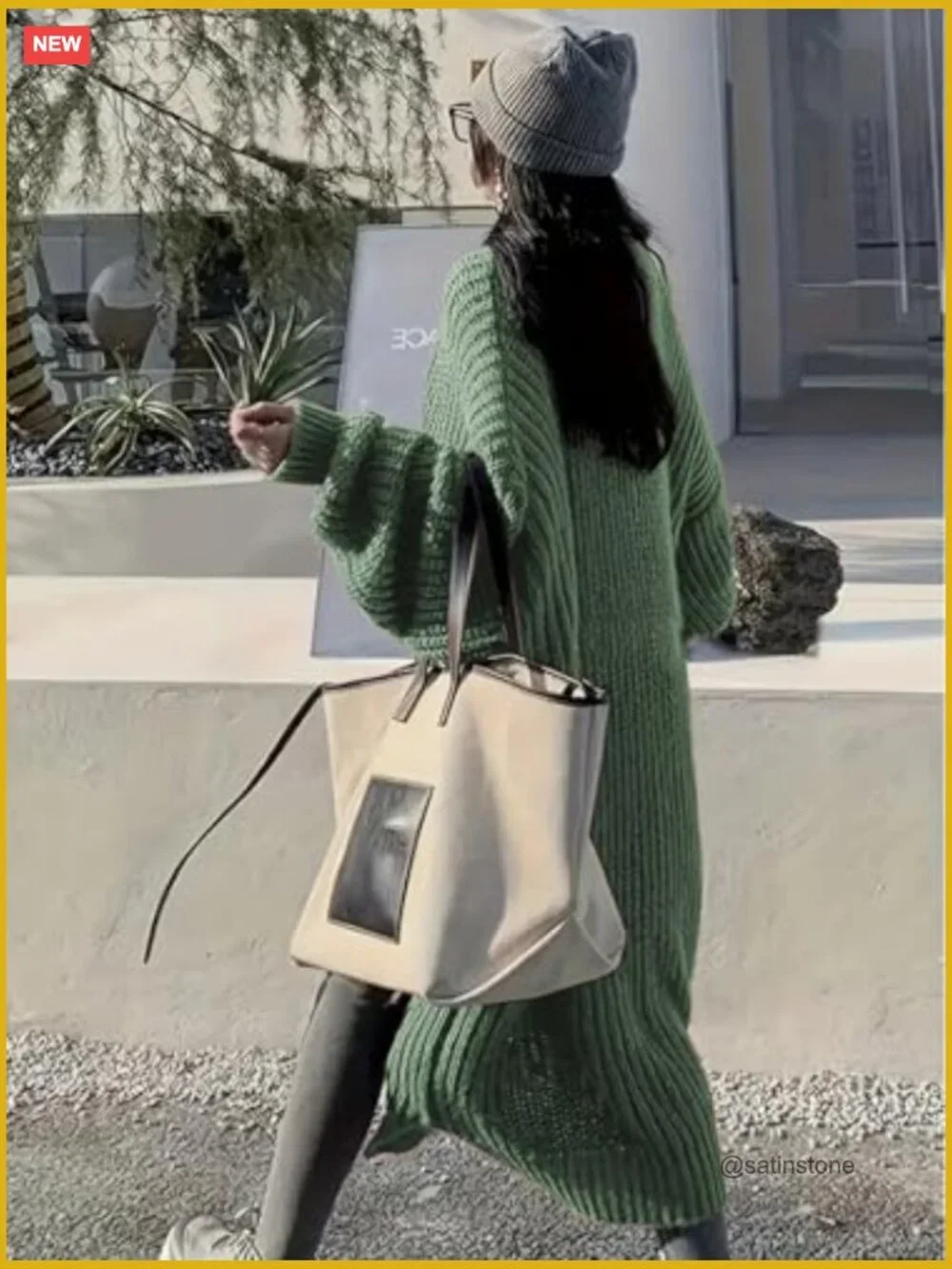 Long Open Front Cardigan Sweater Duster with Pockets Chunky Cable Knit - Picture 3 of 7